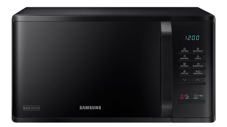 Cuptor cu microunde Samsung MS23K3513, 23 l, Digital, Quick Defrost, 800 W, Negru