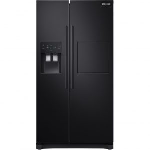 Side by side Samsung RS50N3913BC/EO , 501 l, Clasa F, Full NoFrost, Compresor Digital Inverter, All Around Cooling, Display, Dispenser apa si gheata, Negru