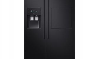 Side by side Samsung RS50N3913BC/EO , 501 l, Clasa F, Full NoFrost, Compresor Digital Inverter, All Around Cooling, Display, Dispenser apa si gheata, Negru