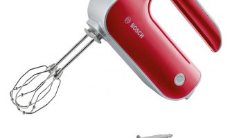 Mixer de mana Bosch MFQ40303, 500 W, 5 viteze + Turbo ,Rosu