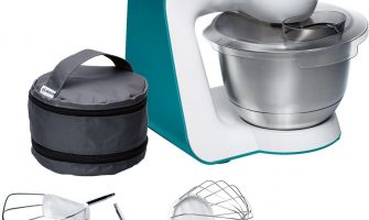 Robot de bucatarie Bosch StartLine MUM54D00, 900 W, bol inox 3.9 l, 7 viteze, Alb/Albastru